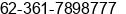 Phone number of Mrs. Tia at Denpasar