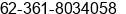 Phone number of Mr. Ronald G at Denpasar
