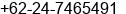 Phone number of Mr. Decky at SEMARANG